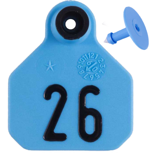 Y-Tex AA Bag of Mini 1* Pre-Numbered Tags With Buttons (25/bag)