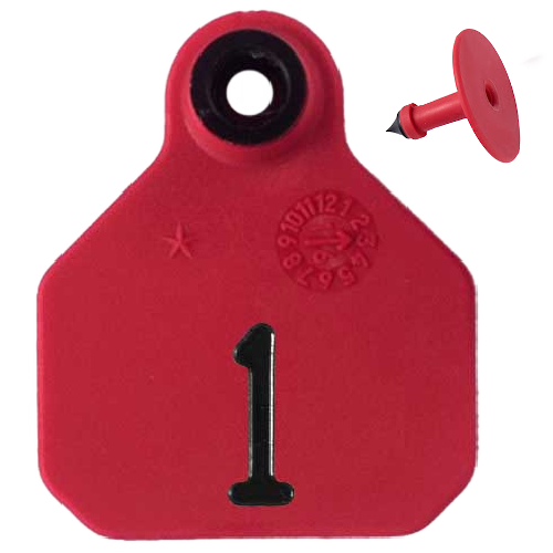 Y-Tex AA Bag of Mini 1* Pre-Numbered Tags With Buttons (25/bag)
