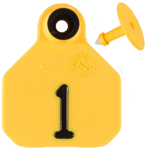 Y-Tex AA Bag of Mini 1* Pre-Numbered Tags With Buttons (25/bag)