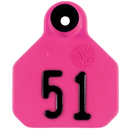 Y-Tex AA Mini 1* Numbered 1 Side Tag - Female Tag Only
