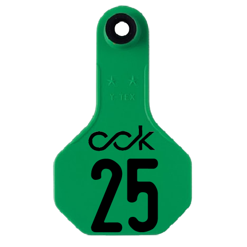 Y-Tex AA Small 2* Custom 2 Sides Tag - Female Tag Only