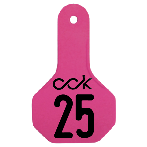 Y-Tex AA Small 2* Custom 2 Sides Tag - Female Tag Only