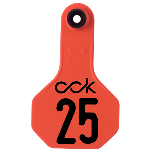 Custom Both Sides Tag: Y-Tex 2 piece small tag for for calves, deer ...