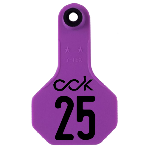 Y-Tex AA Small 2* Custom 2 Sides Tag - Female Tag Only