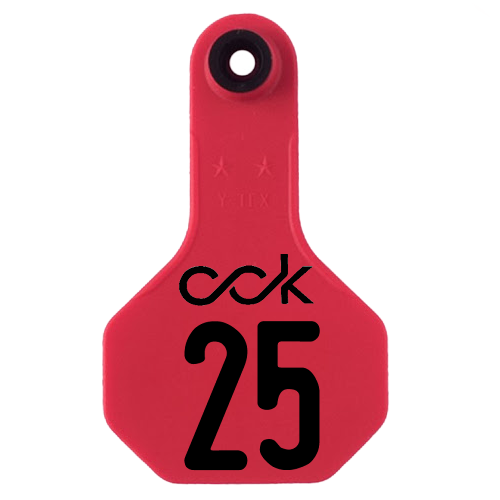 Y-Tex AA Small 2* Custom 2 Sides Tag - Female Tag Only