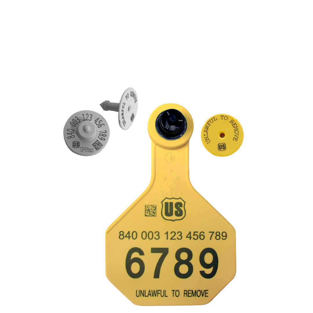 Y-Tex AA Medium 3* Numbered 1 Side Tag With Button - Tamperproof - Matched Set - HDX
