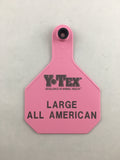 Y-Tex AA Large 4* Unique Number Only Tag With Button - TPWD