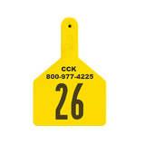 Z-Tag Z1 1-Piece Cow Custom 1 Side Tag