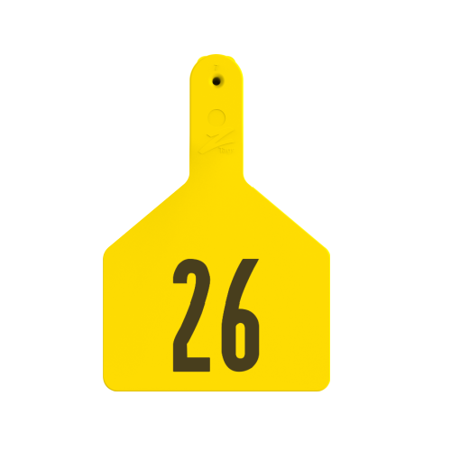 Z-Tag Z1 1-Piece Cow Numbered 1 Side Tag