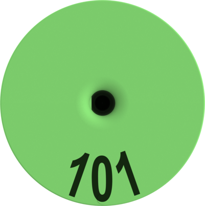 Z-Tag Stockman Numbered Male Button