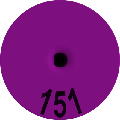 Z-Tag Stockman Numbered Male Button