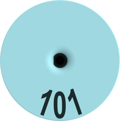 Z-Tag Stockman Numbered Male Button