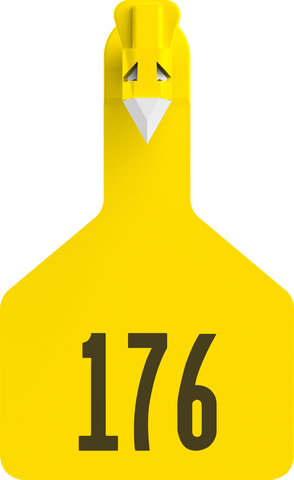 Z-Tag Z1 1-Piece Long Neck Calf Numbered 1 Side Tag