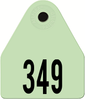 Allflex Global Medium Custom 1 Side Tag With Male Custom 1 Side Tag - Set