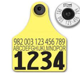 Allflex Global Large Custom 1 Side Tag With Button - Tamperproof - Matched Set - 982 HDX