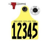 Allflex Global Maxi Numbered 1 Side Tag With Button - Tissue Sampling - Tamperproof - Matched Set - HDX