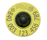 Allflex RFID Bag of Lightweight USDA 840 FDX EID Ear Tags with Buttons (20/bag)