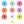 Allflex Global Male Button with Female Round - Tamperproof - USDA 840 Visual - Set