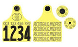 Allflex Global Maxi Custom 2 Sides Tag With Button - Tamperproof - Matched Set - FDX