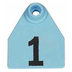 Allflex Global Medium Numbered 1 Side Tag With Medium Male Numbered 1 Side Tag - Set