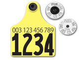 Allflex Global Maxi Numbered 1 Side Tag With Button - Tamperproof - Matched Set - HDX
