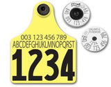 Allflex Global Maxi Custom 1 Side Tag With Button - Tamperproof - Matched Set - HDX
