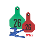 Y-Tex Numbered 1 to 50 Cow & Calf Herd Starter Package with Free Applicator
