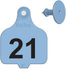 Destron Fearing Duflex Large Numbered 1 Side Tag With Button