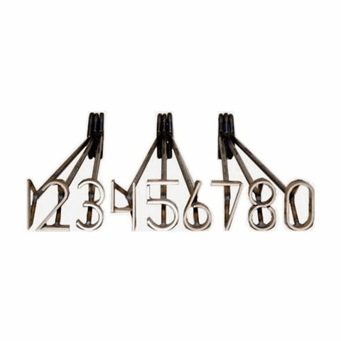 L&H Stainless Steel Branding Iron - Single Number per Iron - 9 Iron Set
