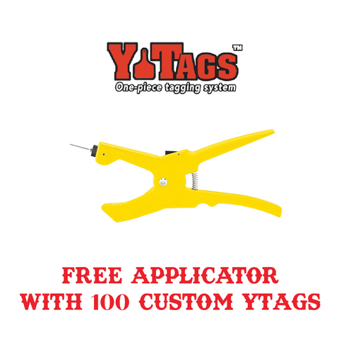 Free Y-Tag Applicator with 100 Custom YTags Promo - Offer will be applied at checkout