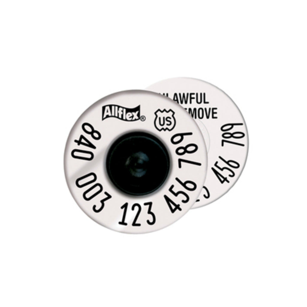 Allflex RFID USDA 840 HDX EID Ear Tags with custom Buttons – CCK Outfitters
