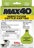 Y-Tex Insecticide Box of MAX40 Blank Tags With Buttons (100/box) - Organophosphate - 40% Diazinon