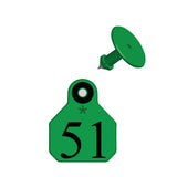 Y-Tex AA Bag of Mini 1* Pre-Numbered Tags With Buttons (25/bag)