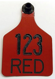 Ritchey Universal Large Numbered 2 Sides Tag - Female Tag Only