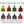 Ritchey Bag of Universal Medium Blank Tags With Black Buttons (25/bag)