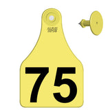 Allflex Global Bag of Super Maxi Pre-Numbered Tags With Buttons (25/bag)
