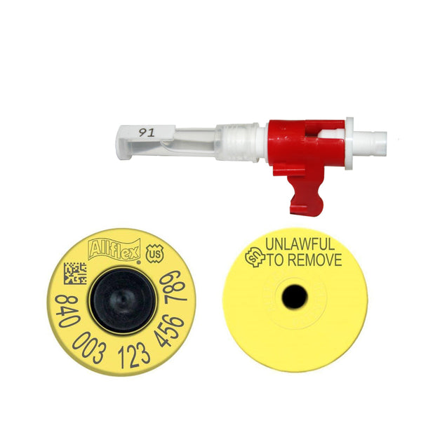 Allflex EID USDA 840 FDX Button Matched with Tissue Sampling Unit