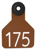 Ritchey Universal Small Numbered 2 Sides Tag With Black Button