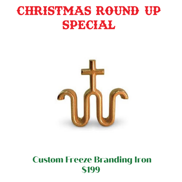 L&H Freeze Branding Iron - 3 Custom Characters