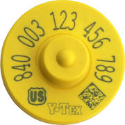 Y-Tex USDA 840 FDX EID Ear Tags (100/box)