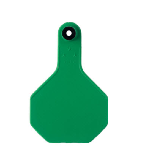 Y-Tex AA Medium 3* Custom 1 Side Tag With Button - Tamperproof - USDA 840 Visual
