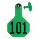 Y-Tex AA Medium 3* Numbered 2 Sides Tag With Button