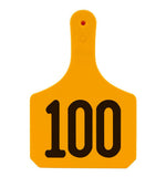 Y-Tex 1 Piece Y-Tag Cow Custom 1 Side Tag - 100 tags with Free Applicator