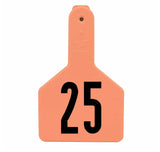 Z-Tag Z1 1-Piece Long Neck Calf Numbered 1 Side Tag