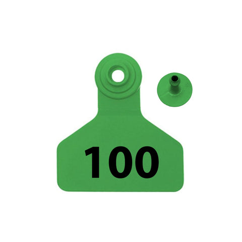 Z-Tag Bag of Stockman 2-Piece Small Animal Pre-Numbered Tags With Buttons (25/bag) - 16 colors