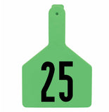 Z-Tag Bag of Z1 1-Piece Long Neck Calf Pre-Numbered Tags (25/bag)