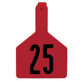 Z-Tag Z1 1-Piece Cow Numbered 1 Side Tag