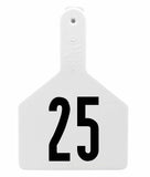 Z-Tag Z1 1-Piece Cow Numbered 1 Side Tag