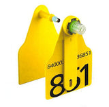 Z-Tag TSU Bag of MF13 Cattle Tissue Sampling Units Paired With A Custom 1 Side Ear Tag And Matched ComfortEar F4S 964 HDX Button (4/bag)