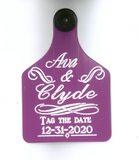Ritchey Large Engraved Custom Save the Date Tag